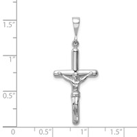 14K White Gold Crucifix Pendant view 3
