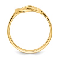 14K Yellow Gold Freeform Knot Ring view 2