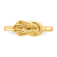 14K Yellow Gold Freeform Knot Ring view 5