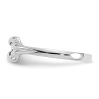 14K White Gold Freeform Knot Ring view 3