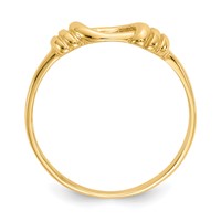 14K Yellow Gold Love Knot Band view 2