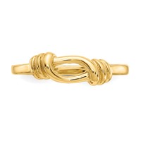 14K Yellow Gold Love Knot Band view 5
