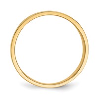 14K 15mm Yellow Gold Flat-top Tapered Cigar Band Ring view 2