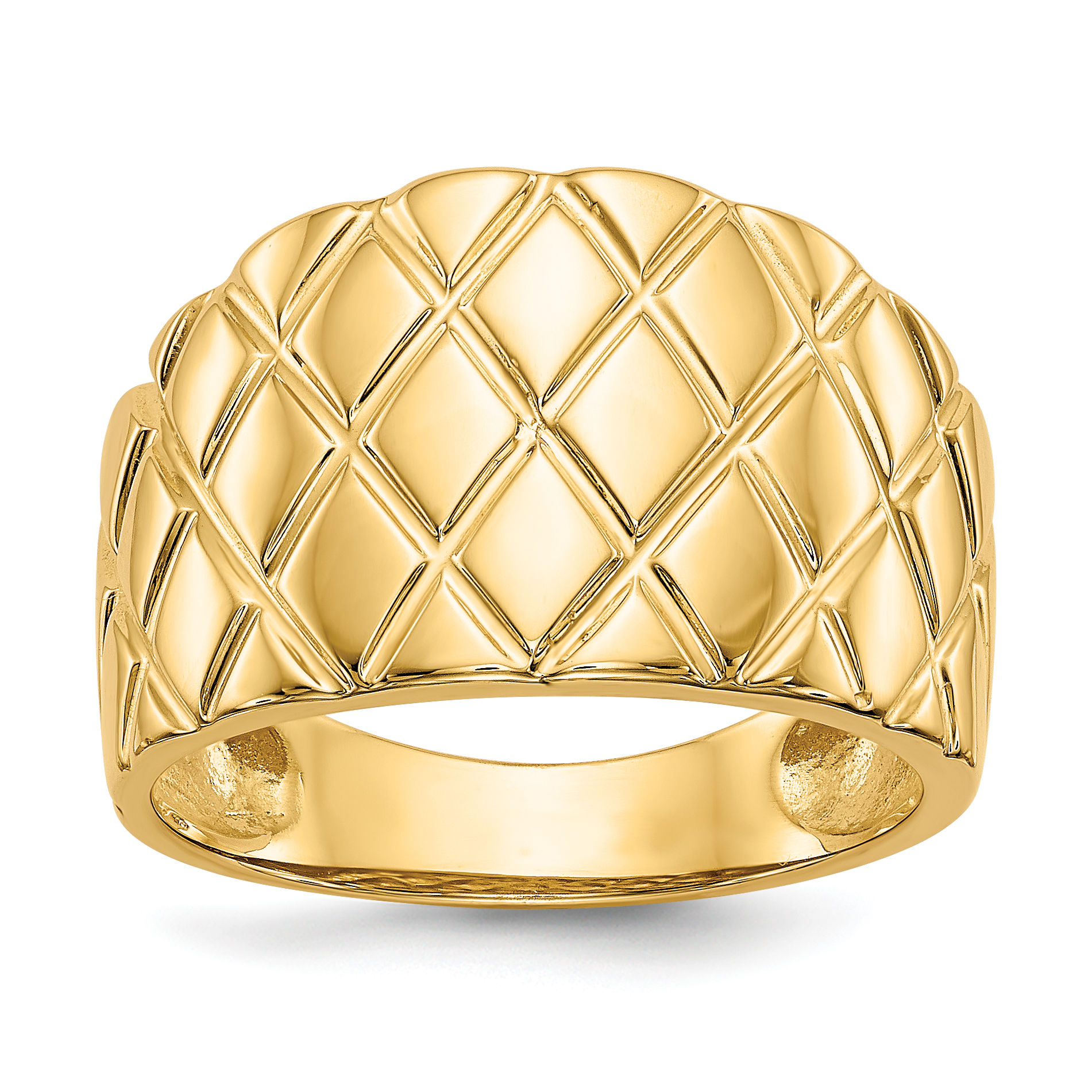 14K Marquise Pattern Dome Ring (K4643)