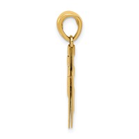 14K Two-tone 3-D Enameled Moveable Sweetheart Book Charm view 2