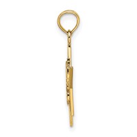 14K Yellow Gold Sweet 16 Star Charm view 2