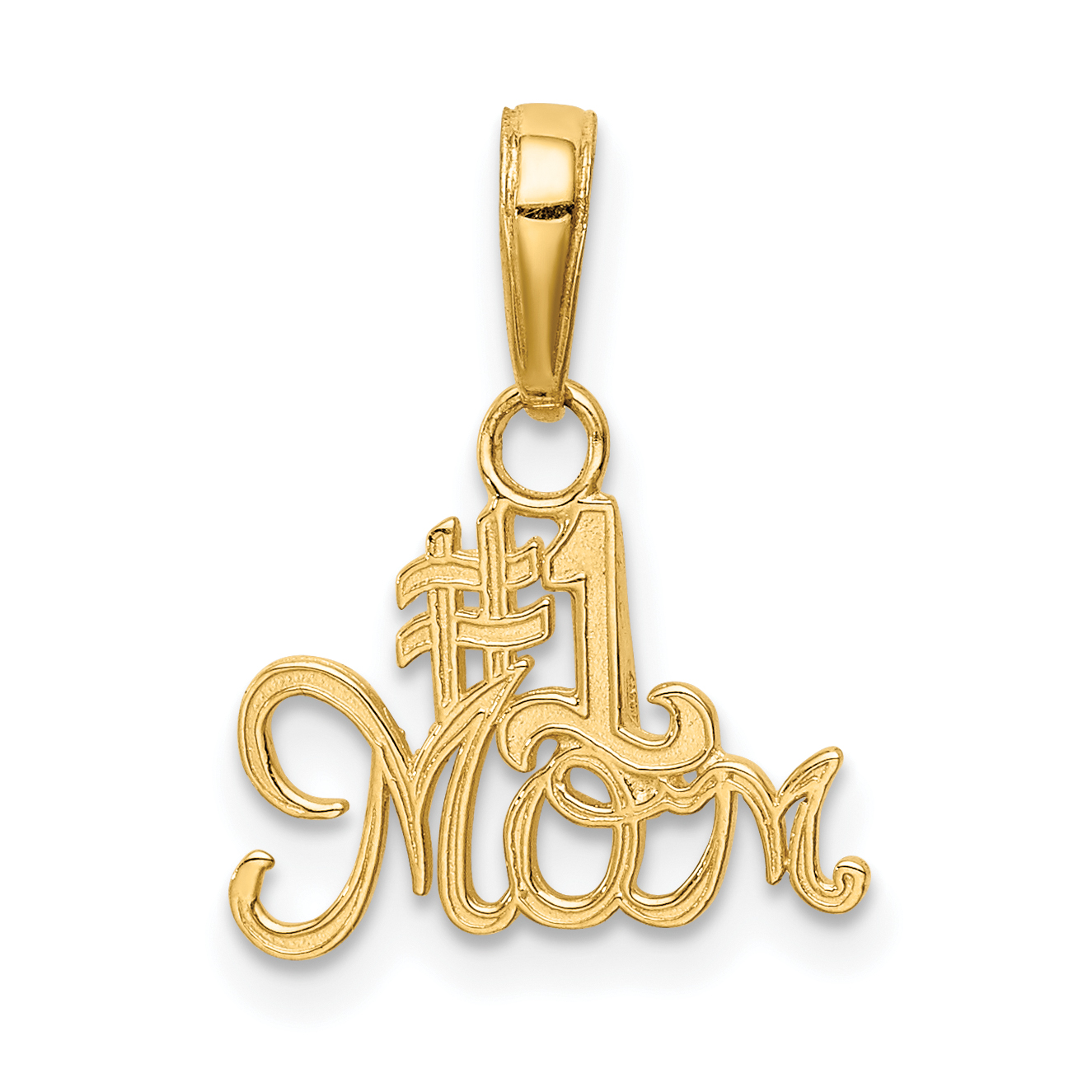 14k #1 MOM Charm (K4719)