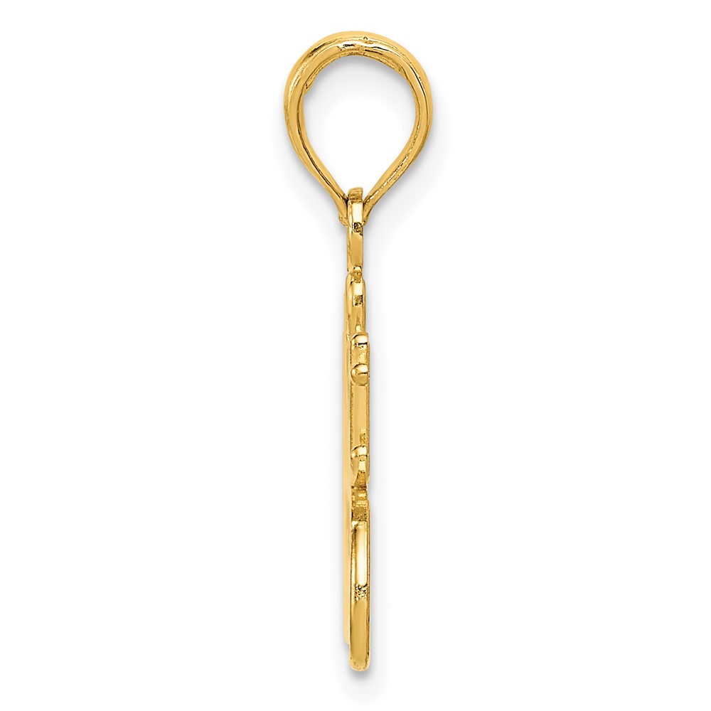 14k #1 GREAT GRANDMOTHER Charm (K4725)
