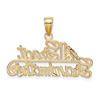14K Yellow Gold #1 Great Grandmother Charm view 3