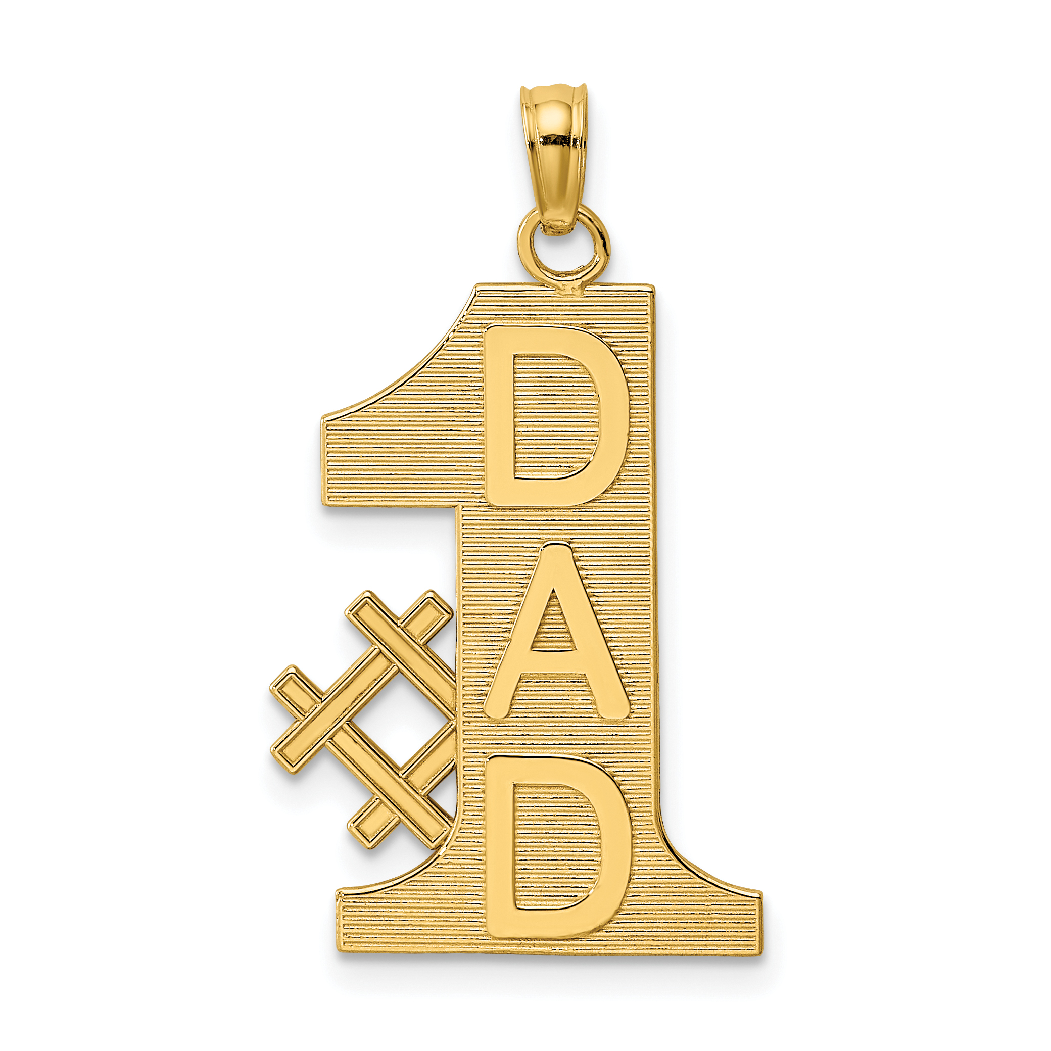 14k #1 DAD Charm (K4730)