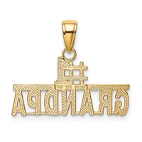 14K #1 Grandpa Pendant view 3