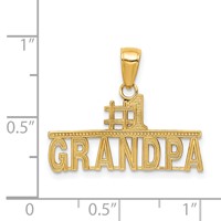 14K #1 Grandpa Pendant view 4