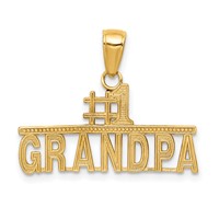 14K #1 Grandpa Pendant view 1