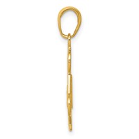 14K #1 Dad Charm view 2