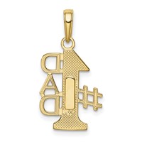 14K #1 Dad Charm view 3