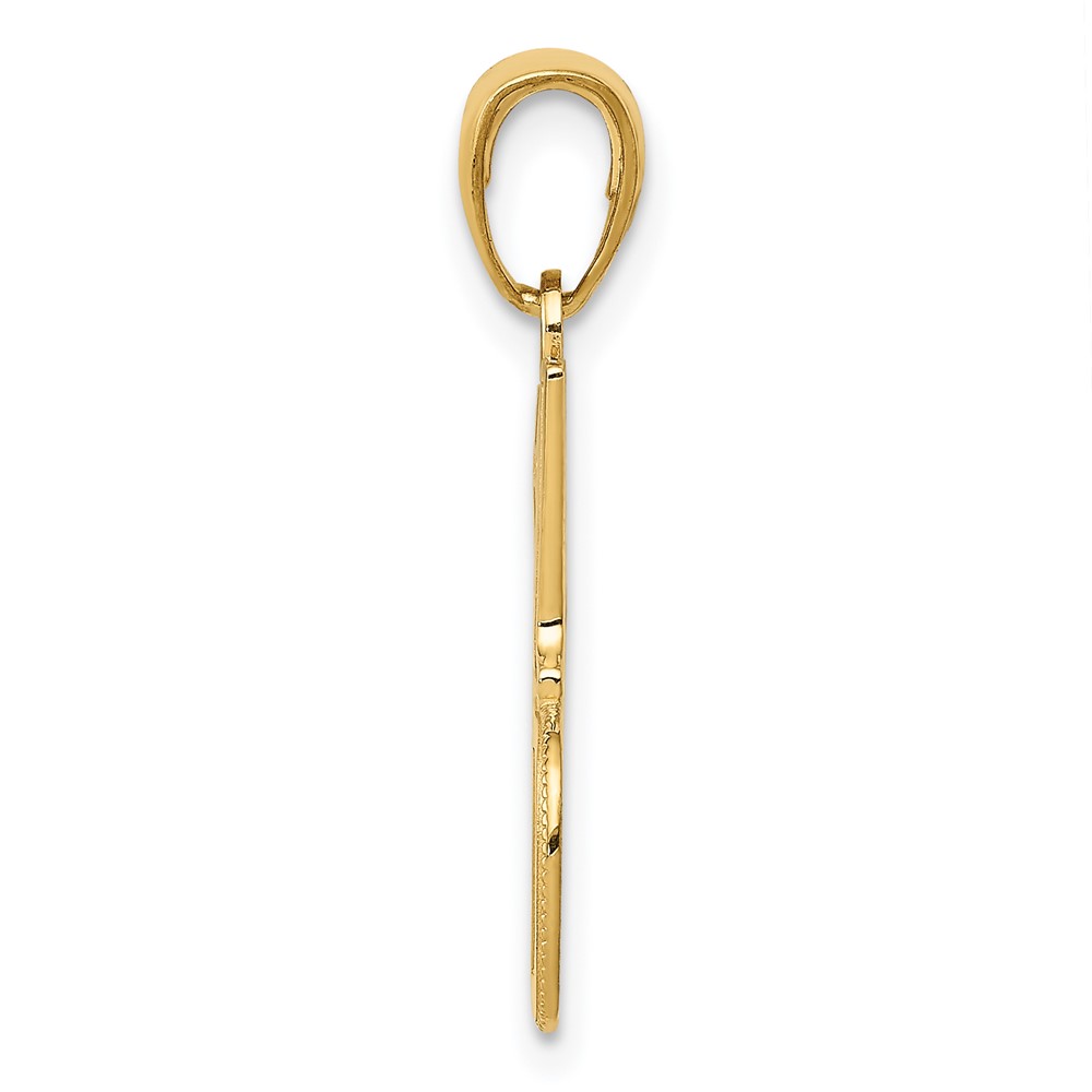 14k #1 DAD Charm (K4734)