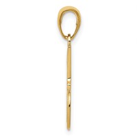 14K Yellow Gold #1 Dad Charm view 2