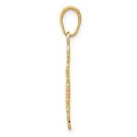 14K Yellow Gold Snowflake Pendant view 2