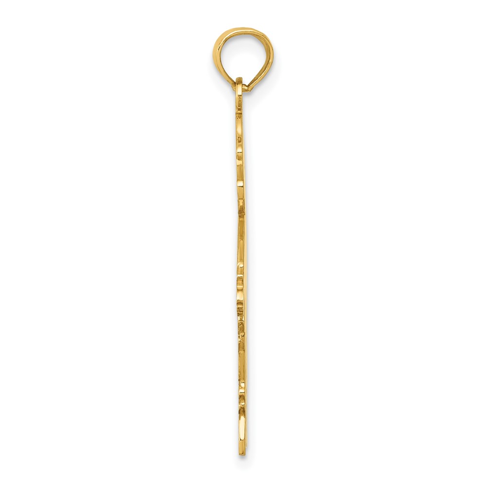 14k Flat Engravable Boy Charm (K4749)