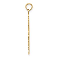 14K Yellow Gold Flat Engravable Boy Charm view 2