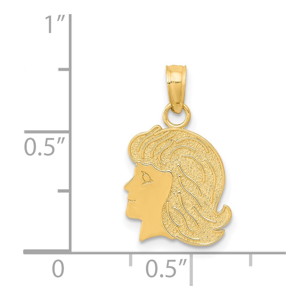 14k Girl Charm (K4751)
