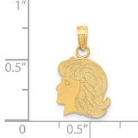 14K Girl Charm view 4