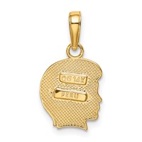 14K Yellow Gold Boy Charm view 3