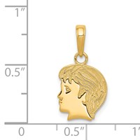 14K Yellow Gold Boy Charm view 4