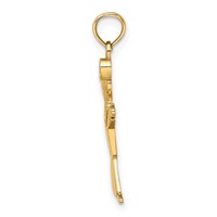14K Yellow Gold Polished Full Body Boy Charm view 2