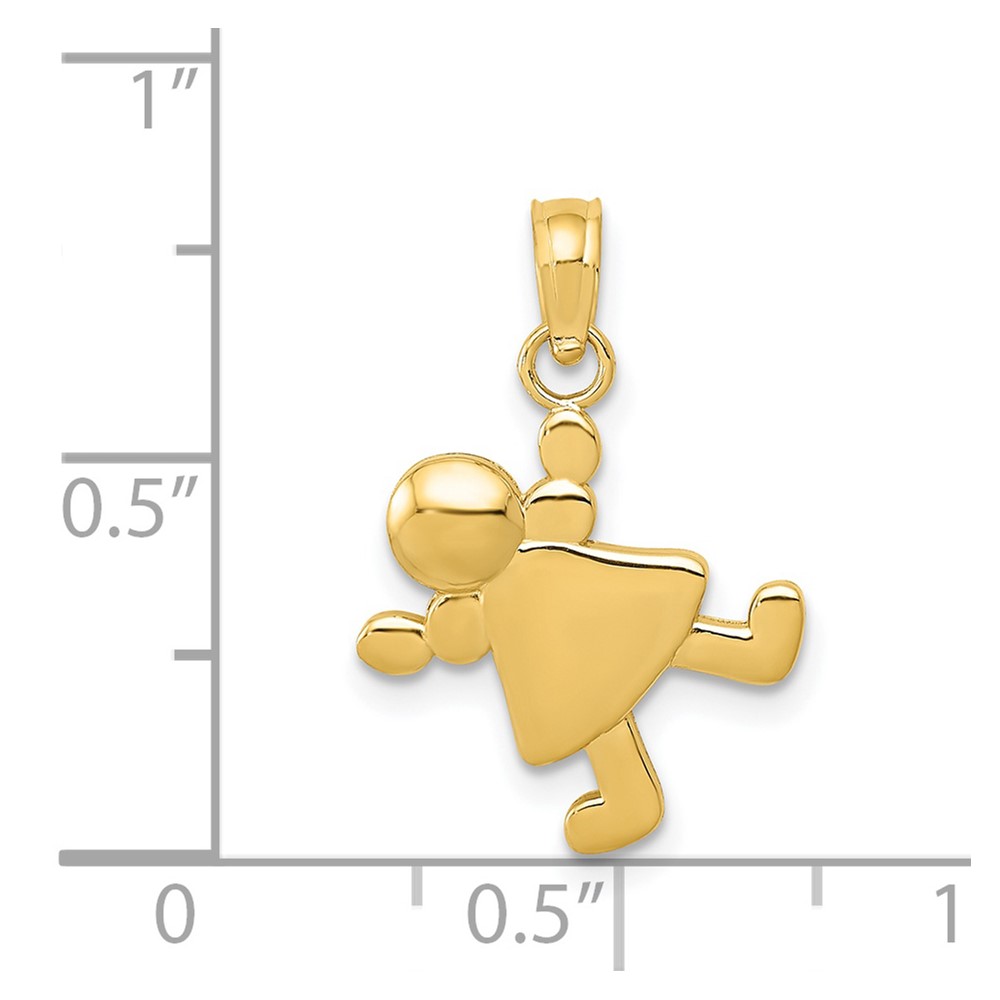 14k Little Girl Charm (K4760)