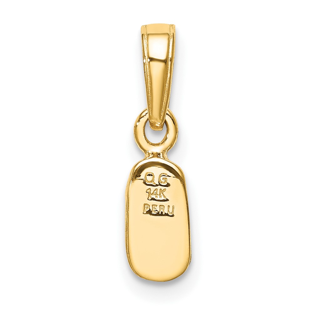 14k  3D Baby Shoe Charm (K4766)