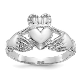Gold Polished Claddagh Rings