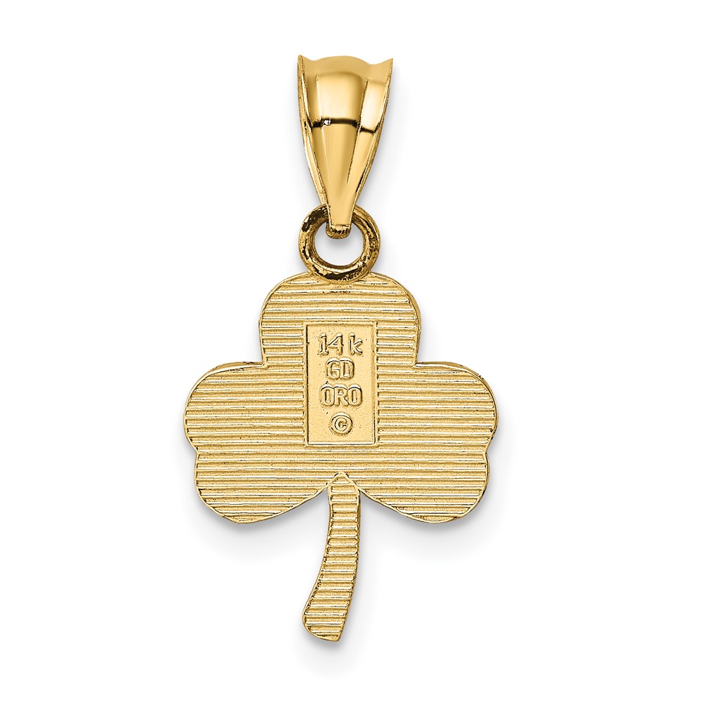 14k 3 Leaf Clover Pendant (K4779)