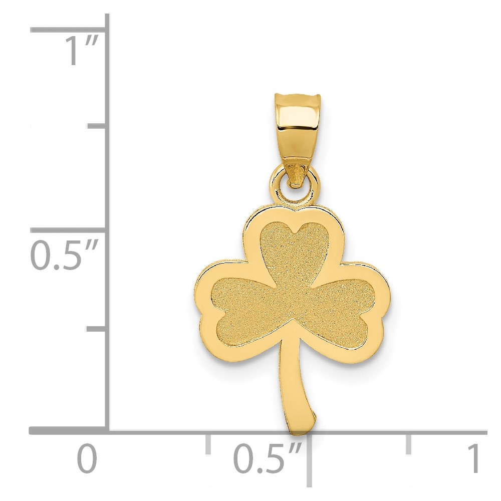 14k 3 Leaf Clover Pendant (K4779)