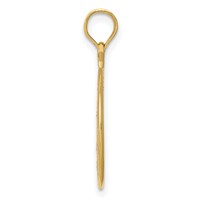 14K Yellow Gold Filigree Round Pendant view 2