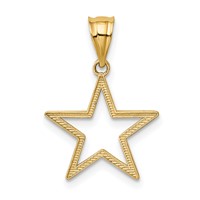 14K Yellow Gold Star Charm view 3