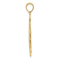 14K Yellow Gold Filigree Sun Pendant view 2