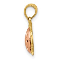 14K Two Tone Ladybug Pendant view 2