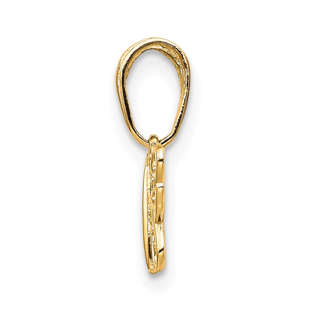 14k Polished Filigree Butterfly Charm (K4839)