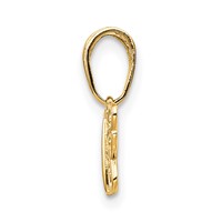 14K Yellow Gold Polished Filigree Butterfly Charm view 2