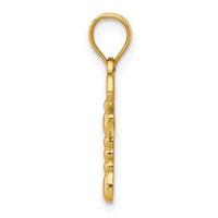 14K Yellow Gold Dragonfly Pendant view 2
