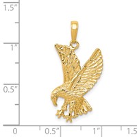 14K Yellow Gold Eagle Charm view 4