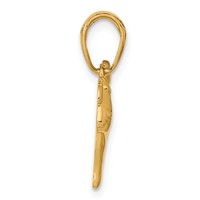 14K Yellow Gold Polished Dog Charm view 2
