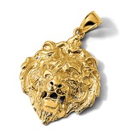 14K Lion Head Charm view 5