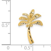 14K Yellow Gold Palm Tree Chain Slide view 4
