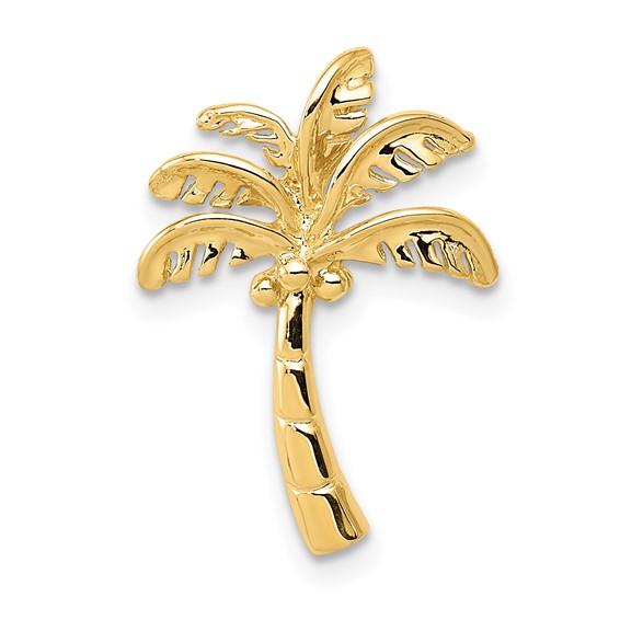 14k Palm Tree Chain Slide