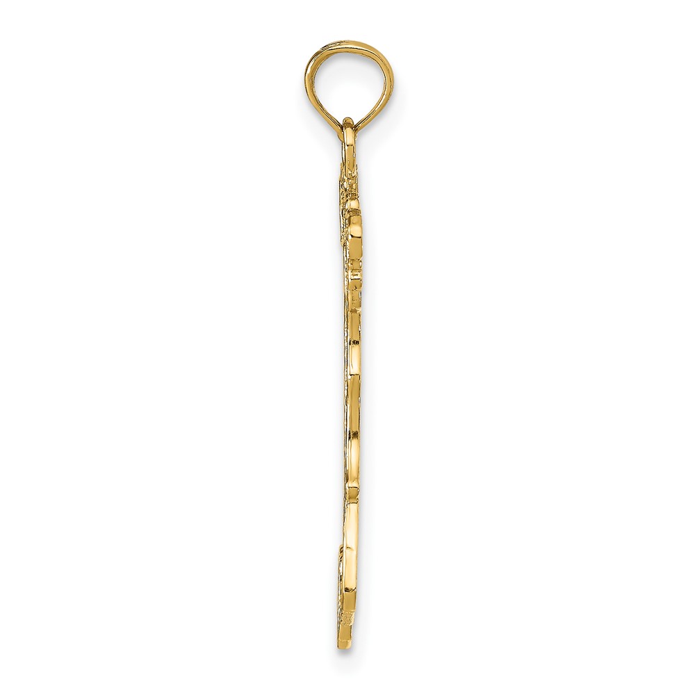 14K Map with ITALY Charm (K4921)
