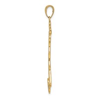 14K Yellow Gold Large Map Pendant with Italy view 2