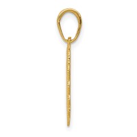 14K Yellow Gold RN Registered Nurse Heart Pendant view 2