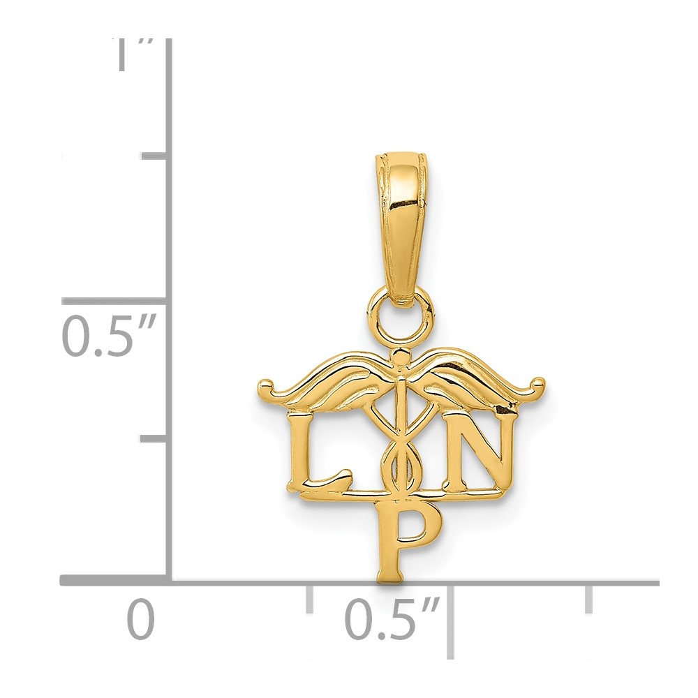 14k LPN Symbol Pendant (K4933)